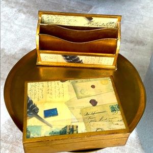 FLORENTINE- VIETRI combo GOLD BOX & organizer